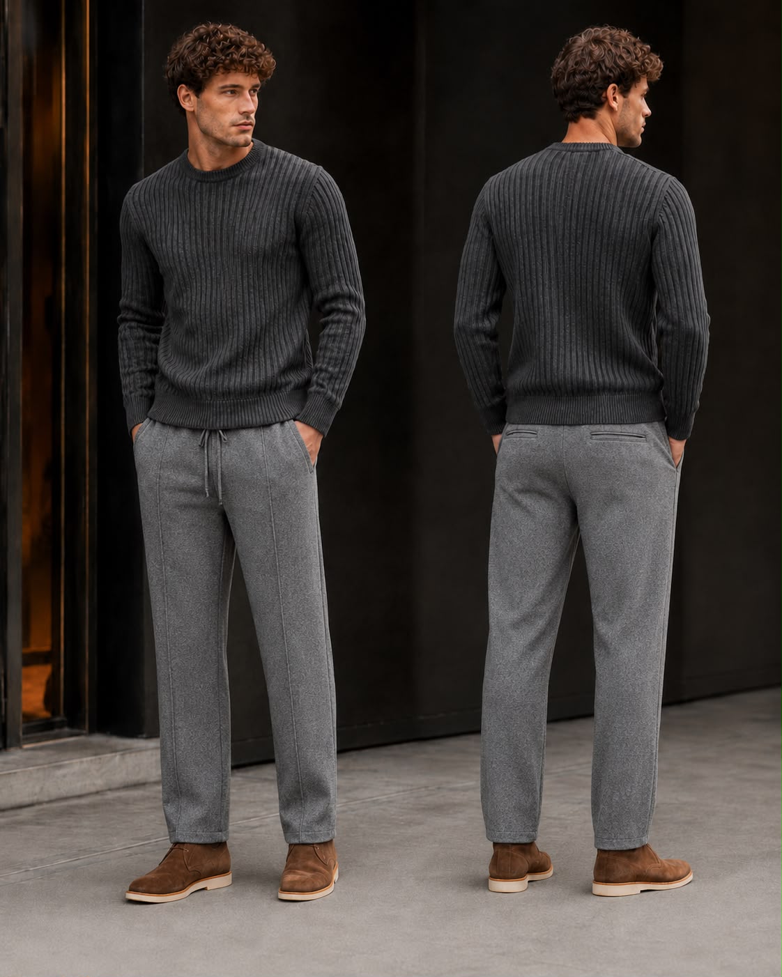 3315GME - PANTALON SCOTCH GRIS MELANGE